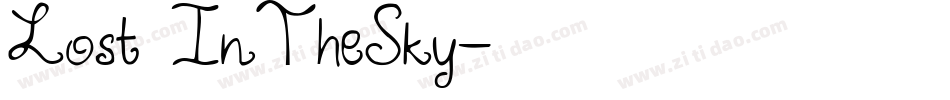Lost InTheSky字体转换